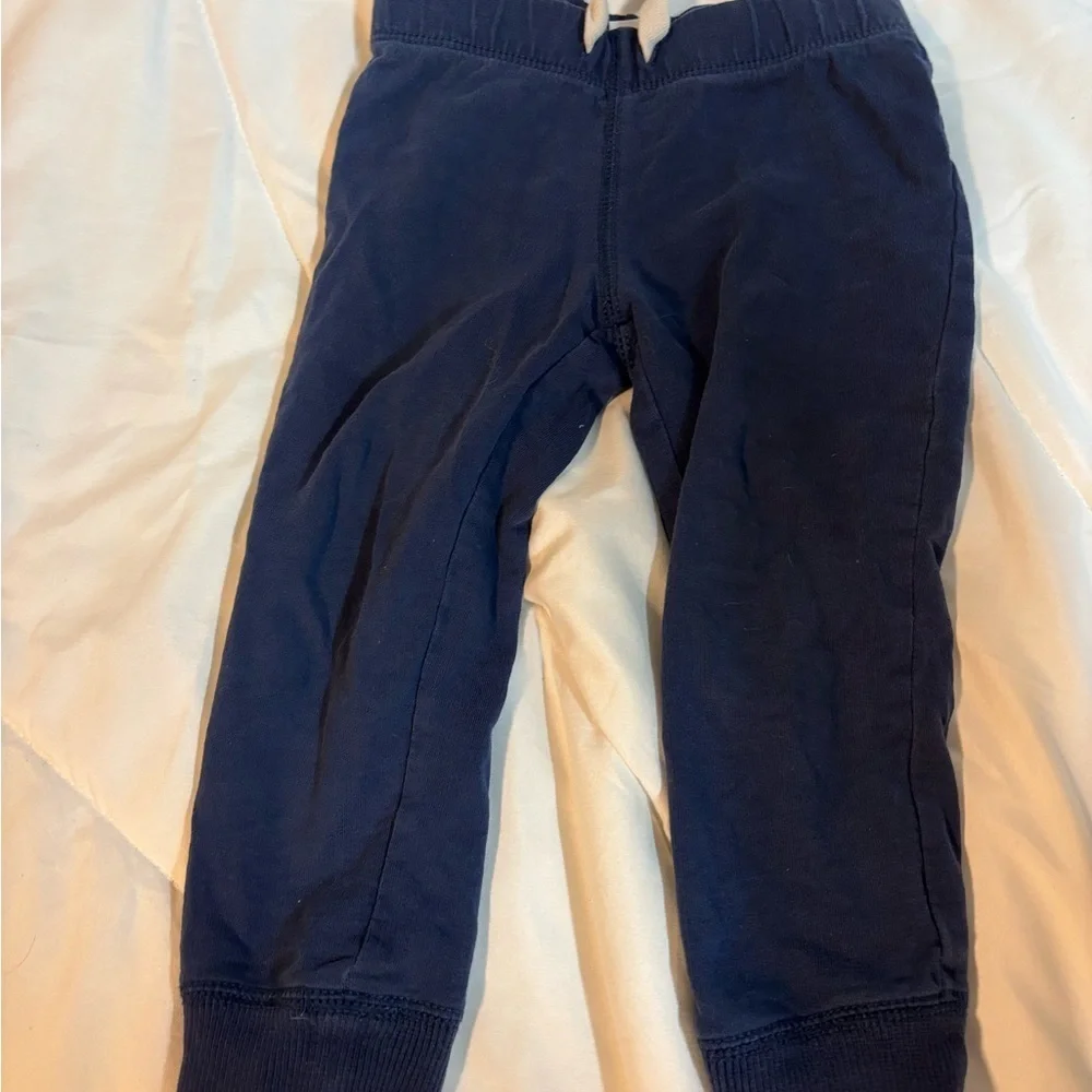 Kids Navy, Gray, and Striped Joggers Trio of 3